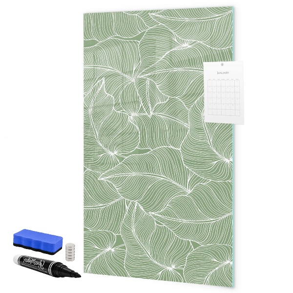 Memobord van glas met print inclusief neodymium magneten Een kleurrijk prikbord voor foto's en notities