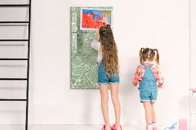 Memobord van glas met print inclusief neodymium magneten Een kleurrijk prikbord voor foto's en notities