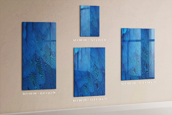 Decoratief glazen wandbord beschrijfbaar en magnetisch Creatief prikbord voor herinneringen en notities