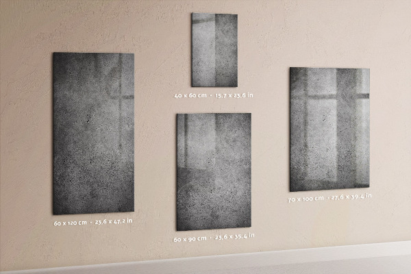 Memobord van glas met print inclusief neodymium magneten Een stijlvol bord voor notities en foto's