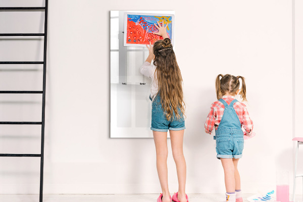 Memobord van glas met print inclusief neodymium magneten Visionboard voor levensdoelen