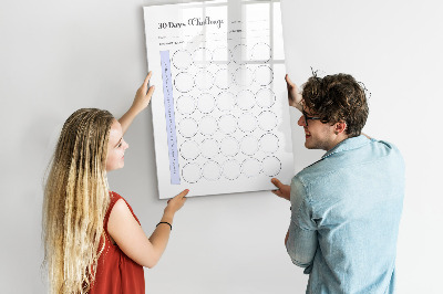 Memobord van glas met print inclusief neodymium magneten 30-daagse fotografie-uitdaging