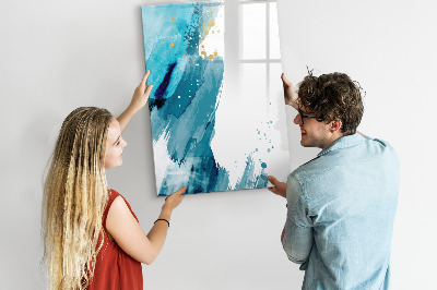 Memobord van glas met print inclusief neodymium magneten Een kleurrijk prikbord voor foto's en notities