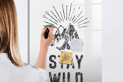 Memobord van glas met print inclusief neodymium magneten Een creatieve ruimte voor herinneringen en foto's