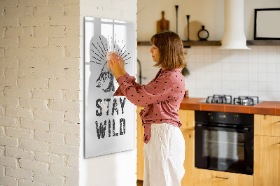 Memobord van glas met print inclusief neodymium magneten Een creatieve ruimte voor herinneringen en foto's