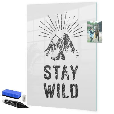 Memobord van glas met print inclusief neodymium magneten Een creatieve ruimte voor herinneringen en foto's