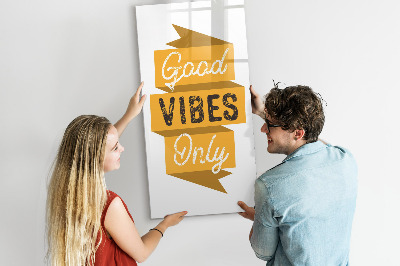 Memobord van glas met print inclusief neodymium magneten Creatief moodboard voor foto's en notities
