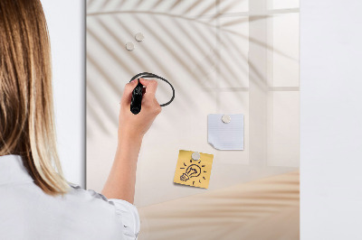 Memobord van glas met print inclusief neodymium magneten Notitie- en fotobord