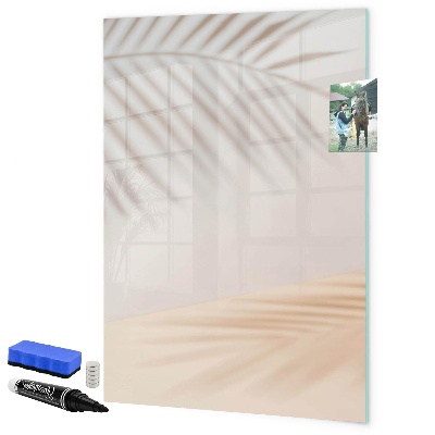 Memobord van glas met print inclusief neodymium magneten Notitie- en fotobord