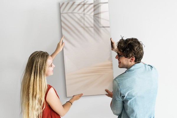 Memobord van glas met print inclusief neodymium magneten Notitie- en fotobord