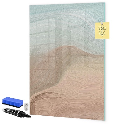 Memobord van glas met print inclusief neodymium magneten Een kleurrijk prikbord voor notities en foto's
