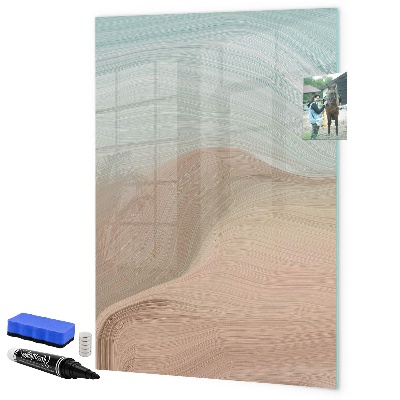 Memobord van glas met print inclusief neodymium magneten Een kleurrijk prikbord voor notities en foto's