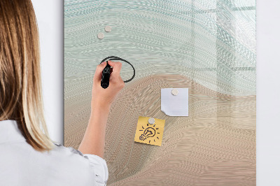 Memobord van glas met print inclusief neodymium magneten Een kleurrijk prikbord voor notities en foto's