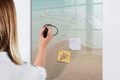 Memobord van glas met print inclusief neodymium magneten Een kleurrijk prikbord voor notities en foto's