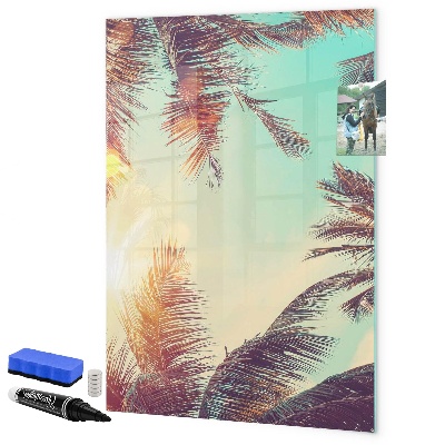 Memobord van glas met print inclusief neodymium magneten Creatief moodboard voor foto's en notities