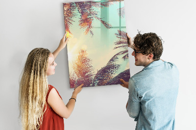 Memobord van glas met print inclusief neodymium magneten Creatief moodboard voor foto's en notities