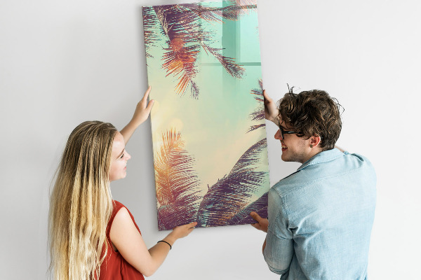 Memobord van glas met print inclusief neodymium magneten Creatief moodboard voor foto's en notities