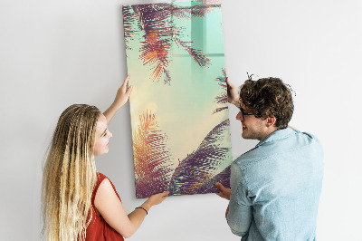 Memobord van glas met print inclusief neodymium magneten Creatief moodboard voor foto's en notities