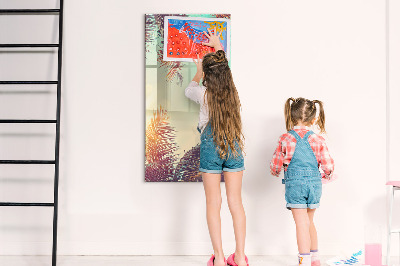 Memobord van glas met print inclusief neodymium magneten Creatief moodboard voor foto's en notities