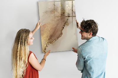 Memobord van glas met print inclusief neodymium magneten Stijlvol bord voor foto's en notities