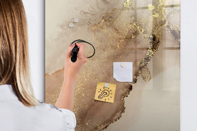 Memobord van glas met print inclusief neodymium magneten Stijlvol bord voor foto's en notities