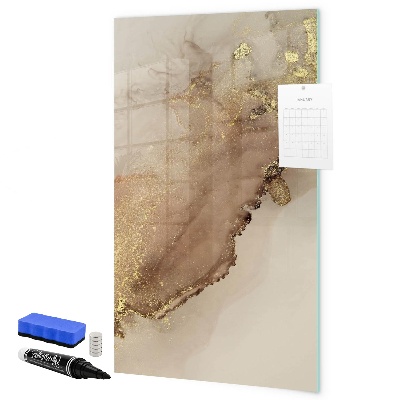 Memobord van glas met print inclusief neodymium magneten Stijlvol bord voor foto's en notities