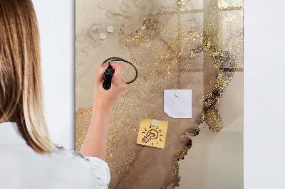 Memobord van glas met print inclusief neodymium magneten Stijlvol bord voor foto's en notities