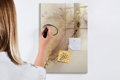 Memobord van glas met print inclusief neodymium magneten Stijlvol bord voor foto's en notities