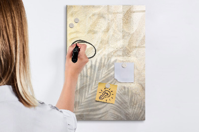 Decoratief glazen wandbord beschrijfbaar en magnetisch Fotobord met accessoires