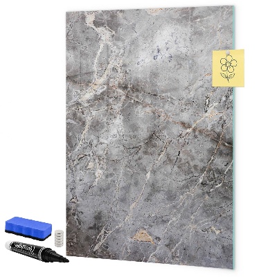 Memobord van glas met print inclusief neodymium magneten Memobord met magneten en foto's