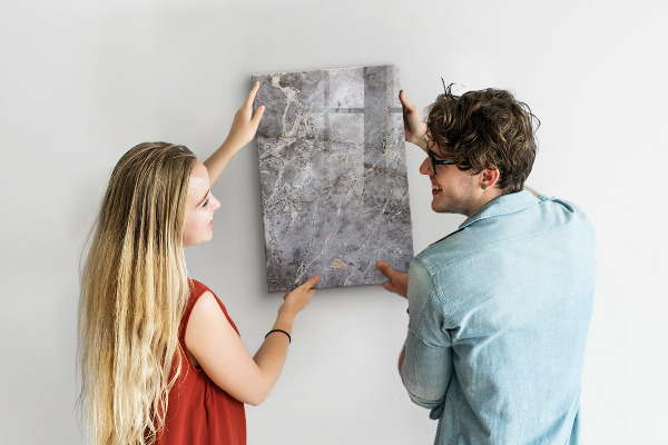 Memobord van glas met print inclusief neodymium magneten Memobord met magneten en foto's