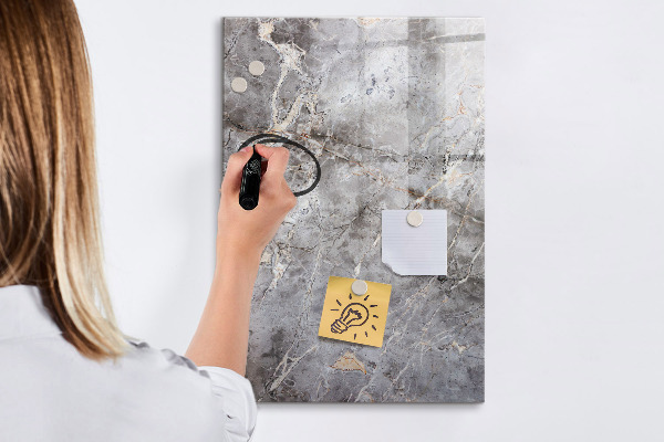 Memobord van glas met print inclusief neodymium magneten Memobord met magneten en foto's