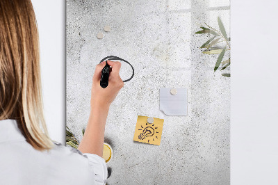 Memobord van glas met print inclusief neodymium magneten Modern prikbord voor notities en foto's