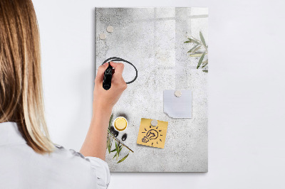 Memobord van glas met print inclusief neodymium magneten Modern prikbord voor notities en foto's
