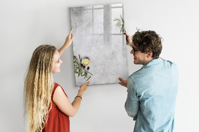 Memobord van glas met print inclusief neodymium magneten Modern prikbord voor notities en foto's