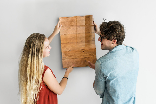 Memobord van glas met print inclusief neodymium magneten Een knusse plek voor herinneringen en foto's.