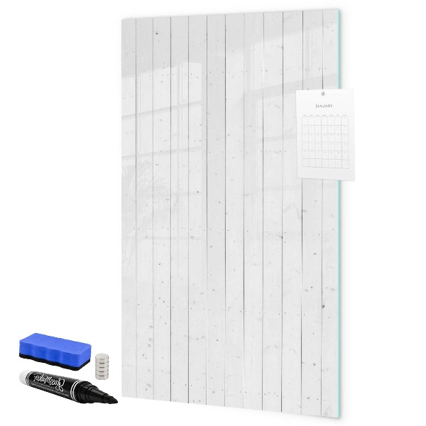 Decoratief glazen wandbord beschrijfbaar en magnetisch Bord voor foto's en notities