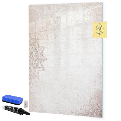 Memobord van glas met print inclusief neodymium magneten Een creatieve ruimte voor foto's en notities