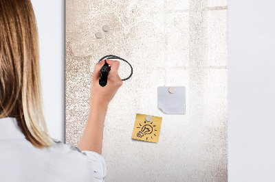 Memobord van glas met print inclusief neodymium magneten Een creatieve ruimte voor foto's en notities