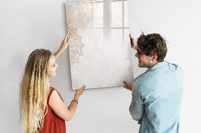 Memobord van glas met print inclusief neodymium magneten Een creatieve ruimte voor foto's en notities