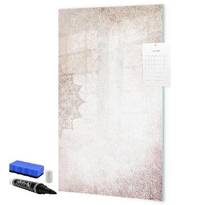 Memobord van glas met print inclusief neodymium magneten Een creatieve ruimte voor foto's en notities