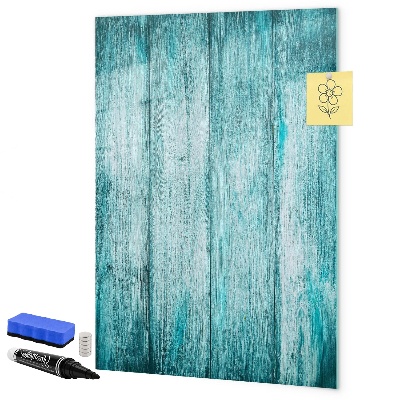 Decoratief glazen wandbord beschrijfbaar en magnetisch Een kleurrijk prikbord voor notities en foto's