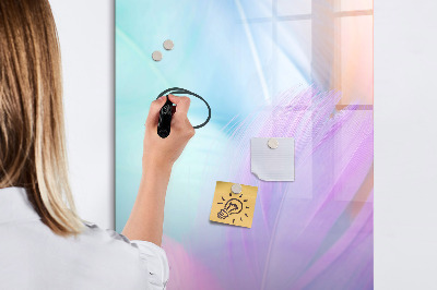 Memobord van glas met print inclusief neodymium magneten Een kleurrijk prikbord voor notities en foto's