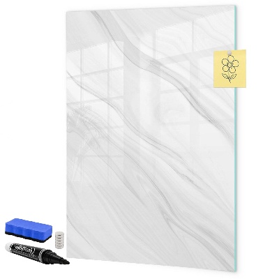 Memobord van glas met print inclusief neodymium magneten Stijlvol bord voor foto's en notities