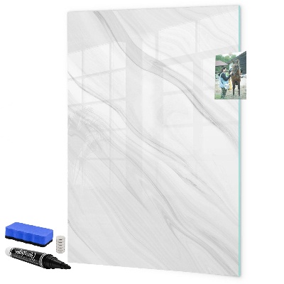 Memobord van glas met print inclusief neodymium magneten Stijlvol bord voor foto's en notities