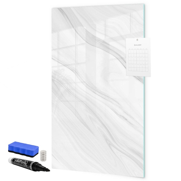 Memobord van glas met print inclusief neodymium magneten Stijlvol bord voor foto's en notities