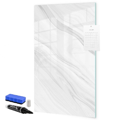 Memobord van glas met print inclusief neodymium magneten Stijlvol bord voor foto's en notities