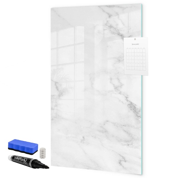 Decoratief glazen wandbord beschrijfbaar en magnetisch Magnetisch bord voor foto's en notities