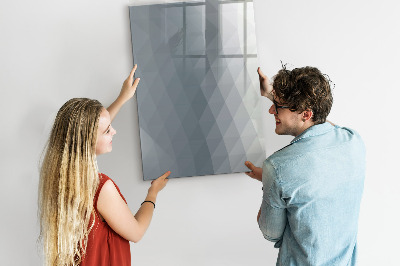 Decoratief glazen wandbord beschrijfbaar en magnetisch Notitie- en fotobord