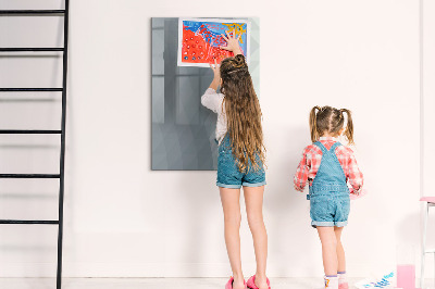 Decoratief glazen wandbord beschrijfbaar en magnetisch Notitie- en fotobord